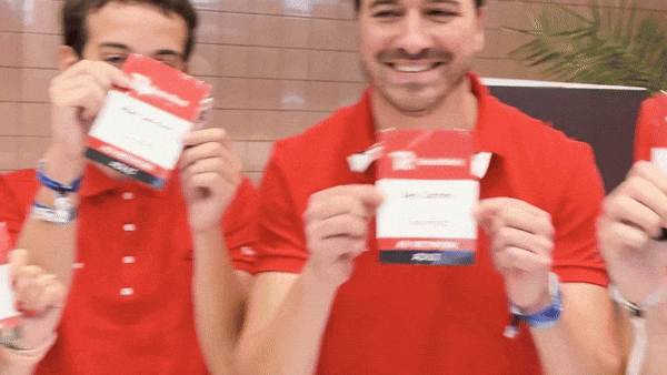 Twinred sponsoring the badges at TES